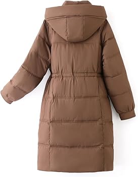 Amazon.com: Adhdyuud Women's Winter Down Jackets Loose Midi Length