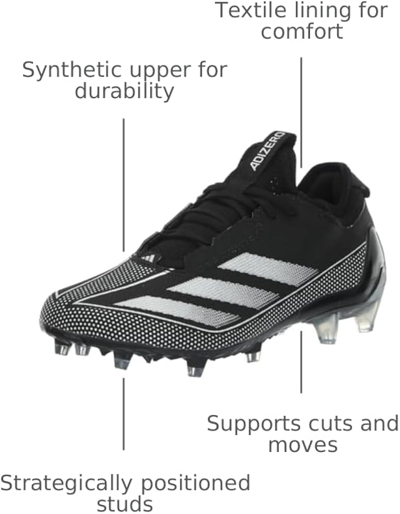 Amazon.com | Adidas Men's Adizero Scorch, Black/White/Black, 7