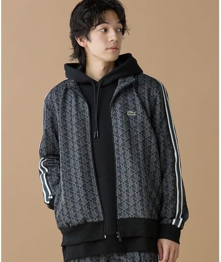 あ*様 Lacoste モノグラムトラックジャケット ブルー あ*様 Lacoste