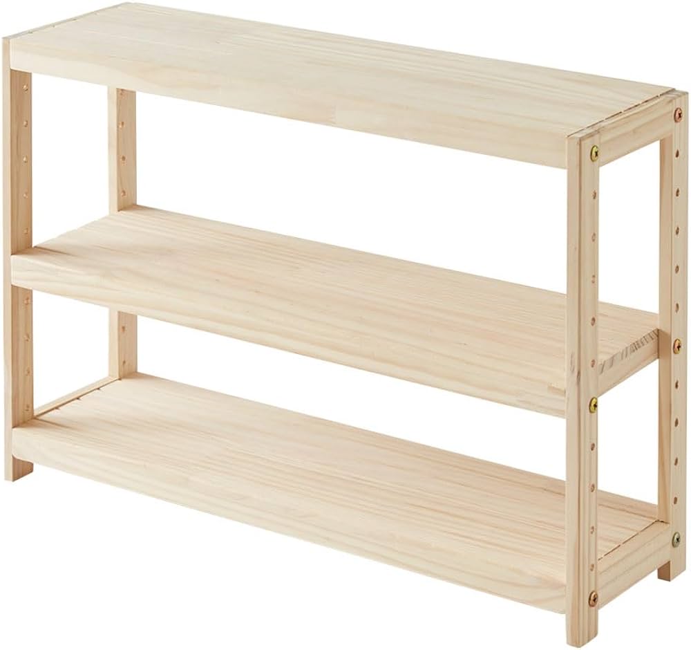 Amazon｜ミニパインラック スパイスラック 幅60cm 奥行18cm 高さ40cm