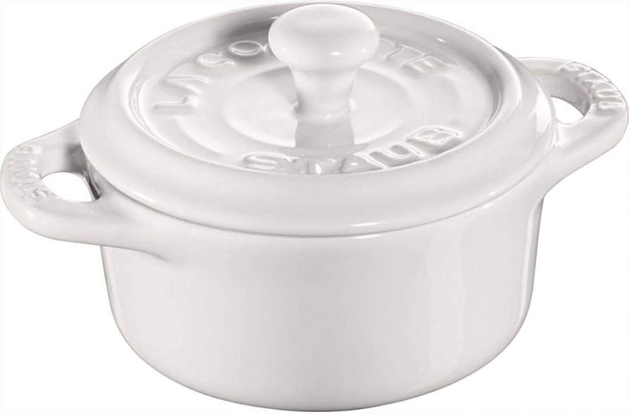 Amazon｜staub ストウブ 「 ミニ ココット ラウンド ホワイト 10cm