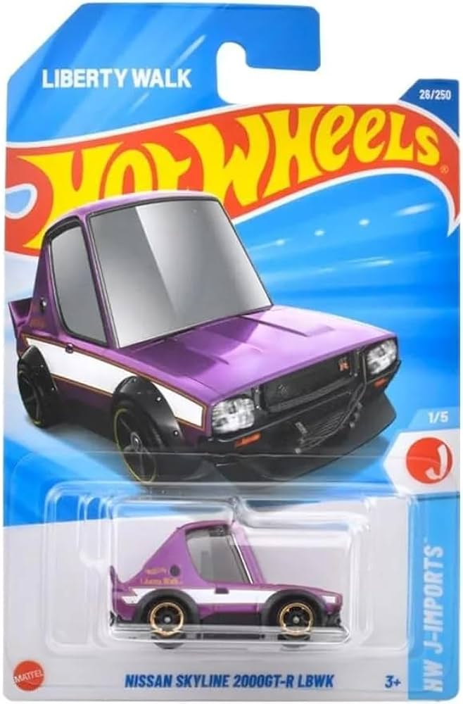 Amazon.com: Hot Wheels Nissan Skyline 2000GT-R LBWK (Purple