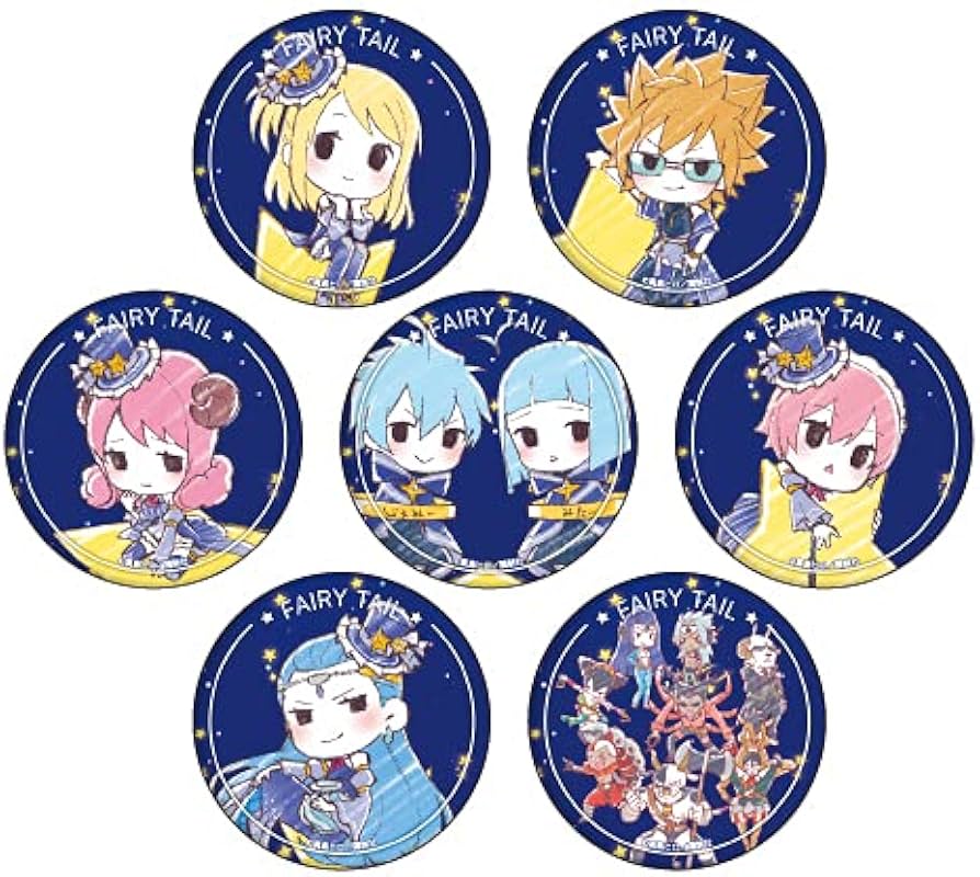 Amazon.co.jp: FAIRY TAIL 05 星座ver. [グラフアート] 缶バッジ 7個