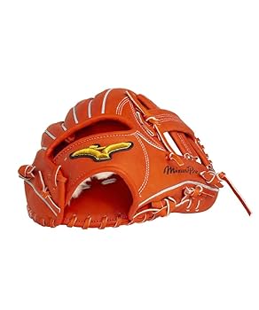 Mizuno Pro 軟式グローブ オレンジ 右手用 Mizuno Pro 軟式グローブ