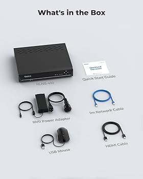 REOLINK 4K PoE NVR 8 canais PoE NVR, disco rígido pré-instalado de