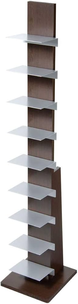 Amazon｜オークス ブックタワー ハイタイプ L51DA ダーク｜本棚