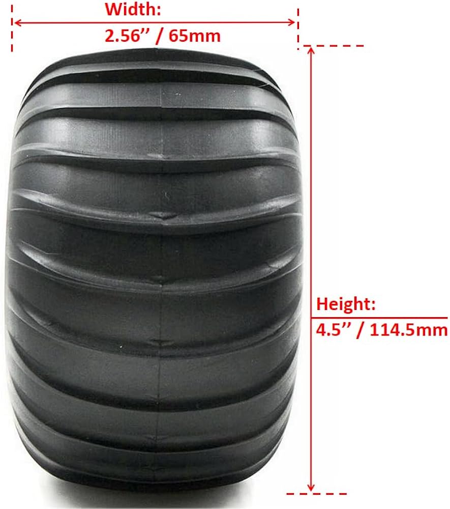 Amazon | 2pc RC 2.2 Off Roadパドルタイヤ砂泥雪タイヤ110 mmフィット