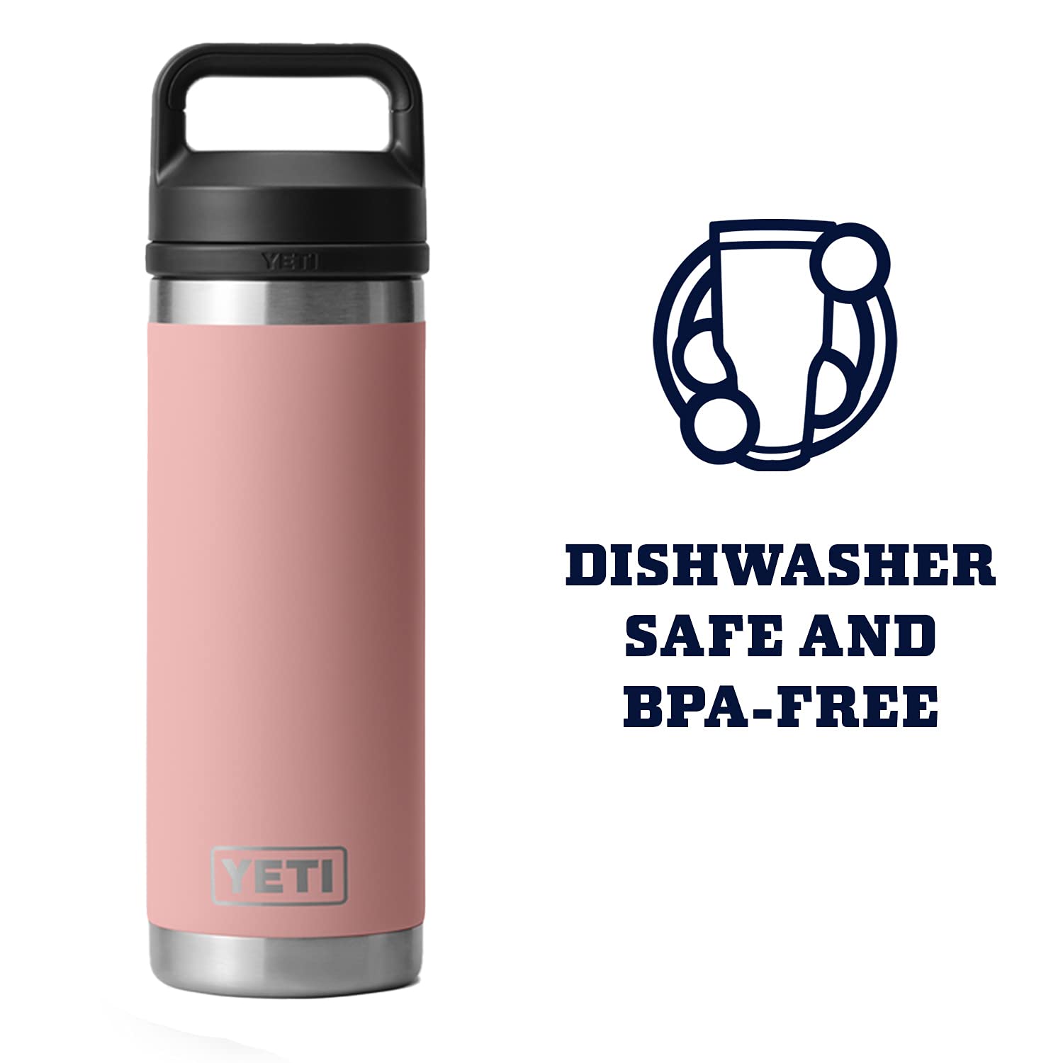 Amazon.com: YETI Rambler 18 oz Bottle, Vacuum Insulated, Stainless
