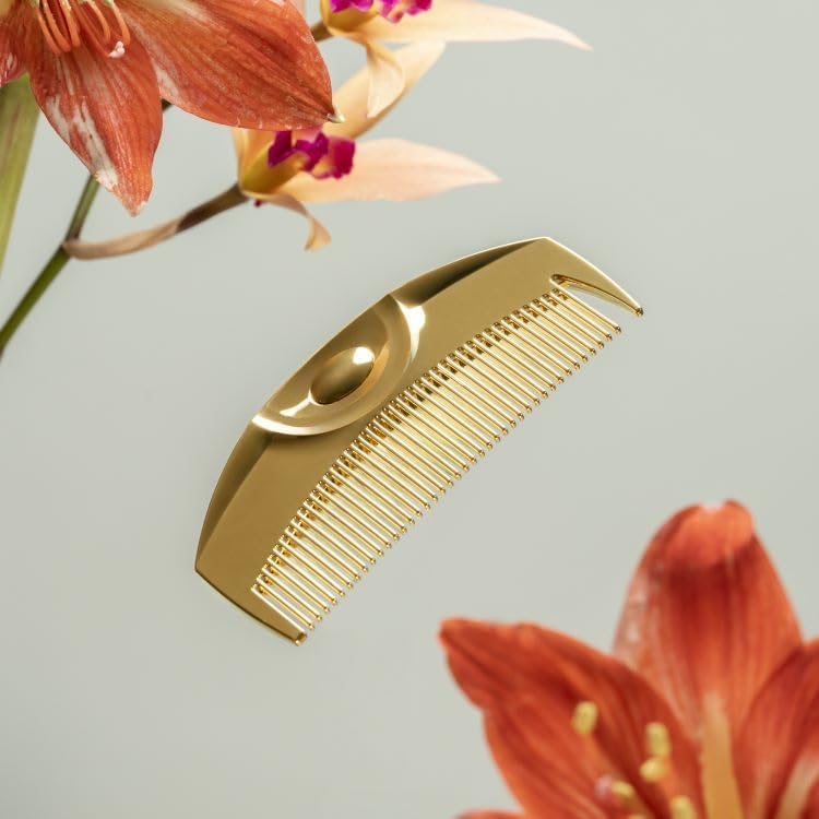 Amazon.co.jp: Love Chrome K24GP Tsuki Gold Hair Comb / Love Chrome
