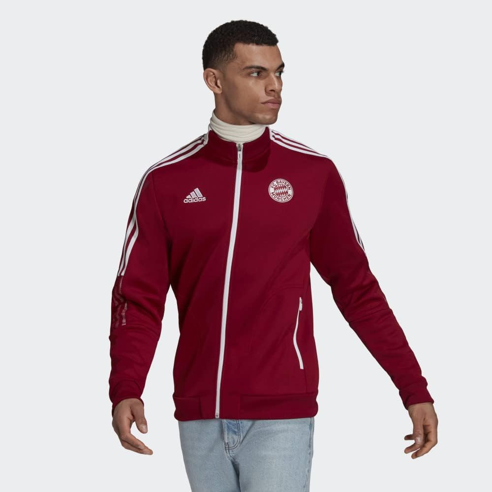 Adidas 2021-22 Bayern Munchen Anthem Jacket - Craft Red-White 2XL