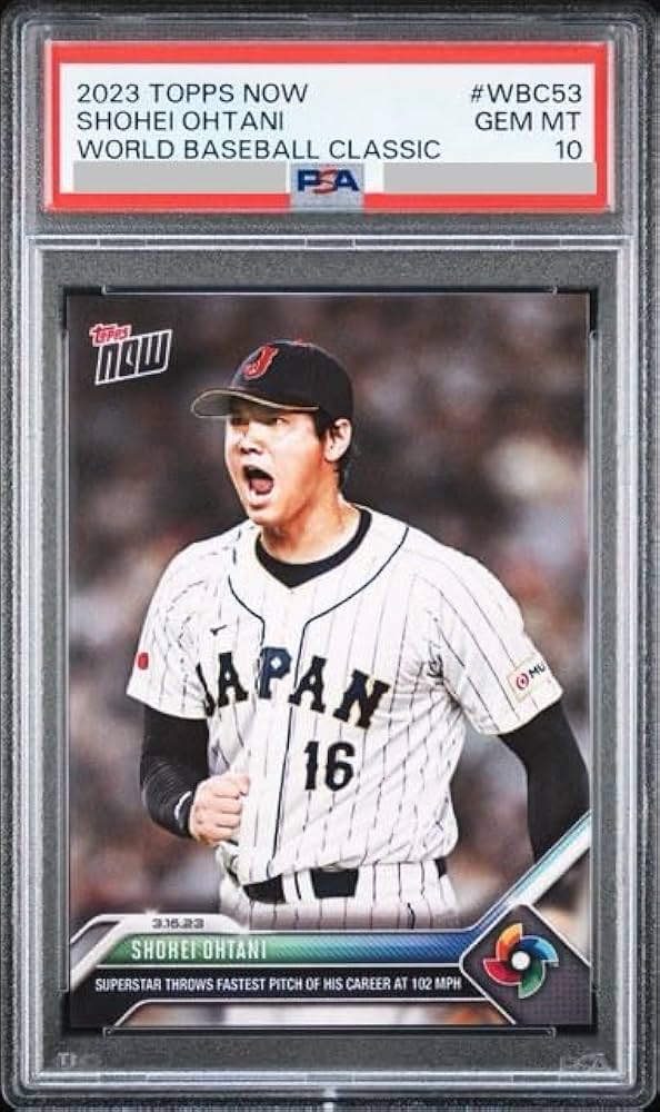 Amazon.co.jp: [PSA鑑定品]大谷翔平 #WBC-53 自己最速の102マイルを