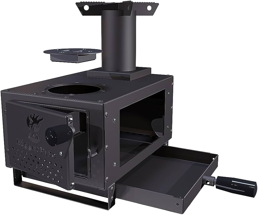 Amazon.co.jp: 『新登場』オーブン搭載 薪ストーブ Bigger Fire 1台3役