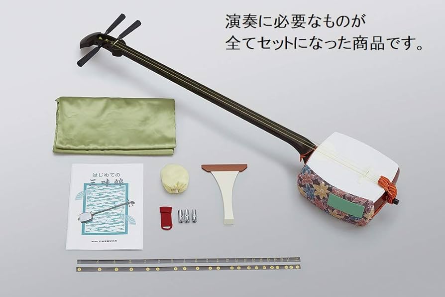 中棹三味線本体 皮破れなし 皮が割れない？地唄三味線（中棹、破れなし