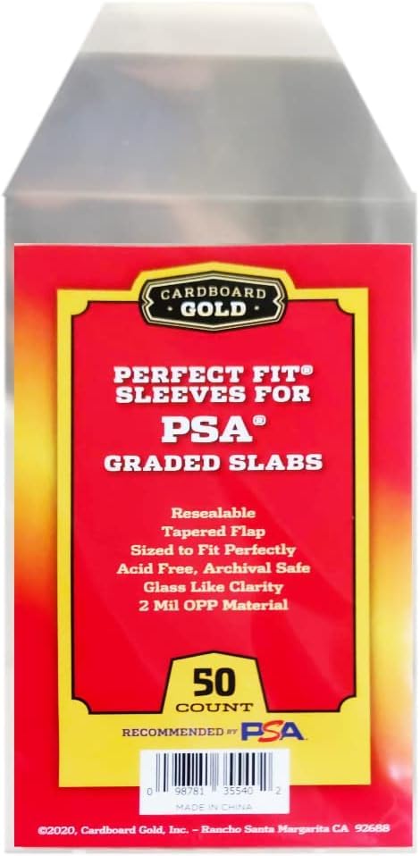Amazon.co.jp: Cardboard Gold PSA鑑定品用スリーブ PSAロゴ入り 50枚