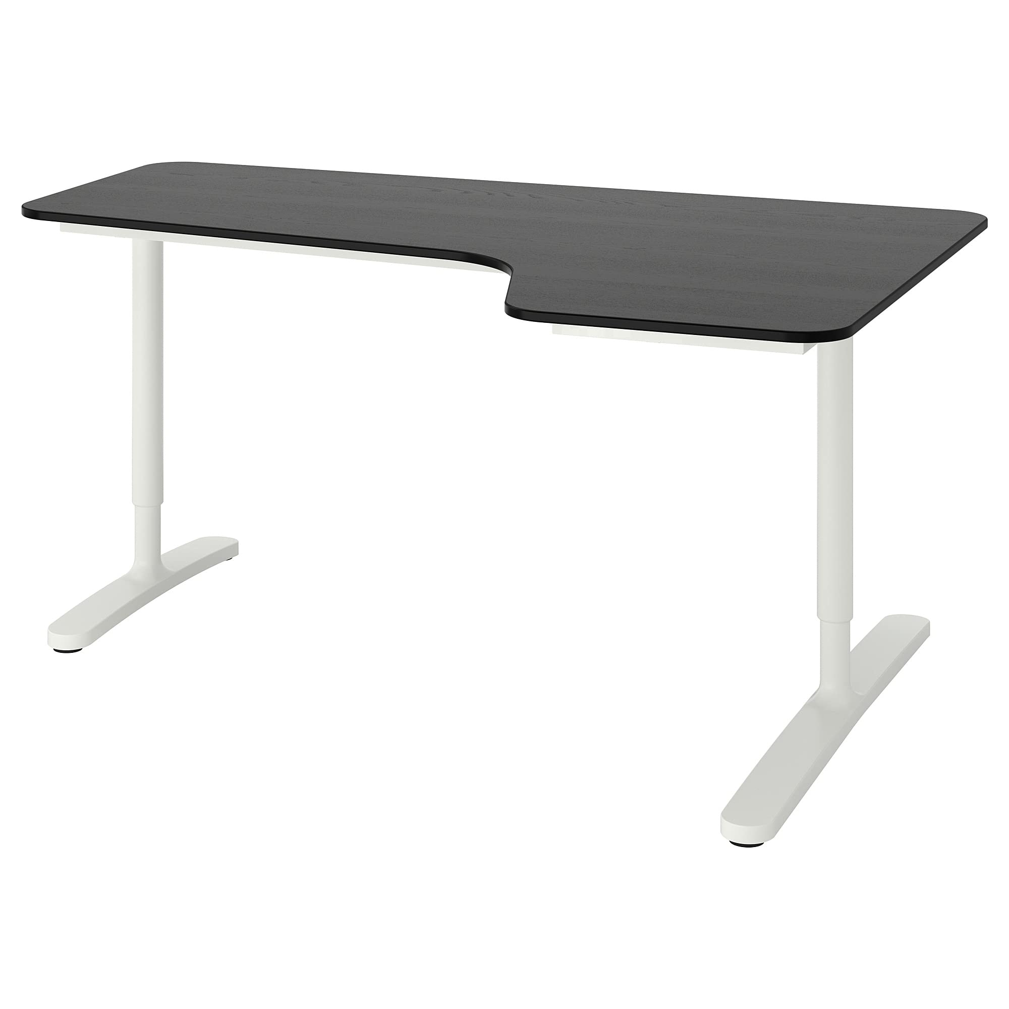 Amazon.co.jp: IKEA BEKANTコーナーデスク右、160x110cm、ブラック