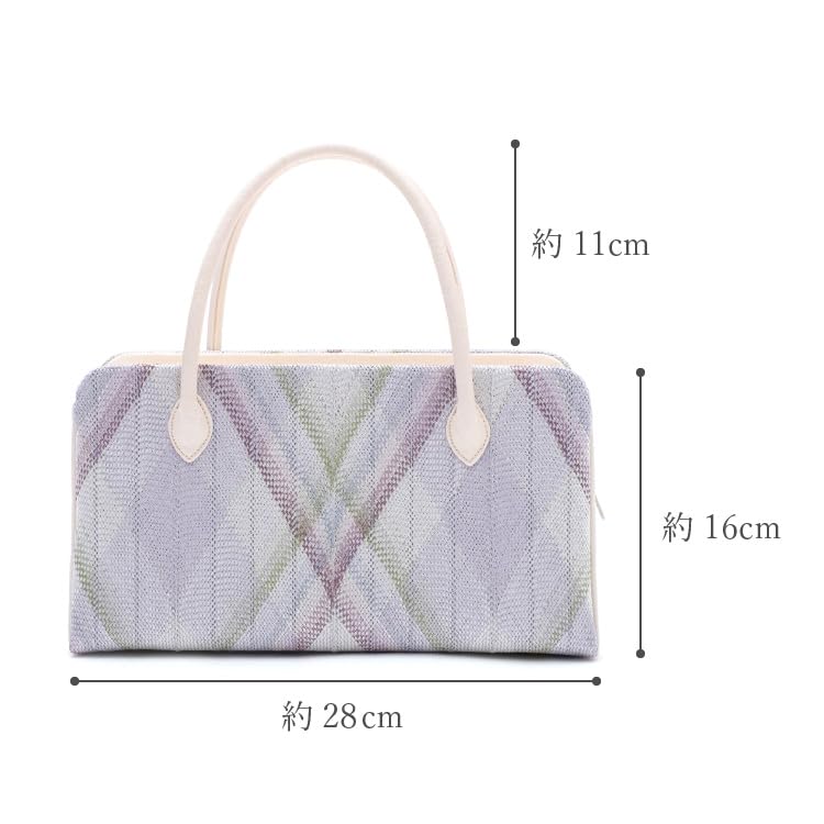 Amazon.co.jp: 和装バッグ 利休バッグ 花しおり 正絹 薄紫 パープル