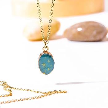 Amazon | 星 月 太陽 天体ネックレス、18K 金メッキ 月 太陽 星