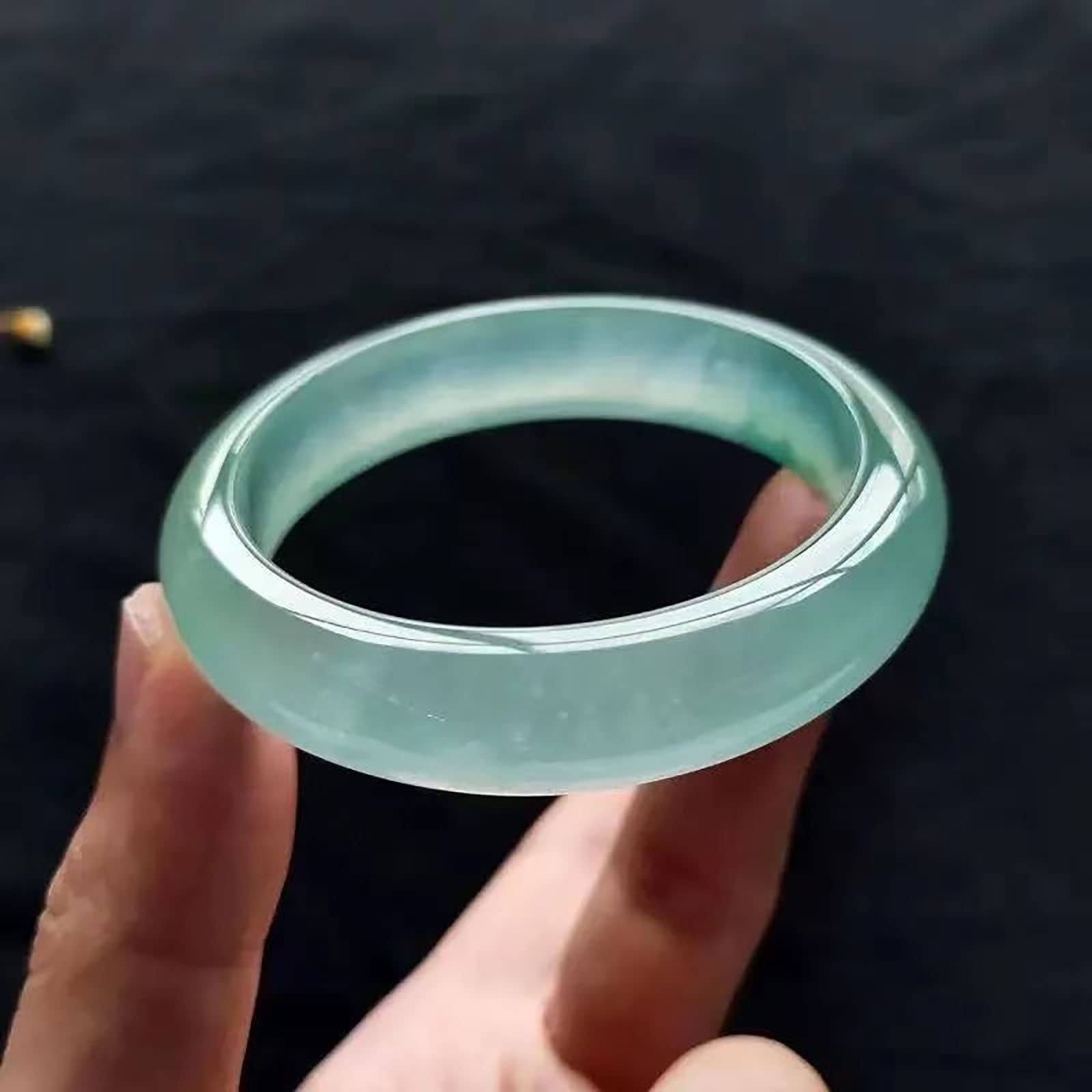 ☆逸品！素敵な天然翡翠 幅11.5mm 内径59mm バングル☆新品！