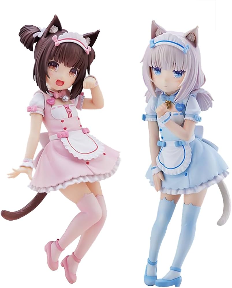 Amazon.co.jp: ネコパラフィギュア 18 センチメートルショコラとバニラ