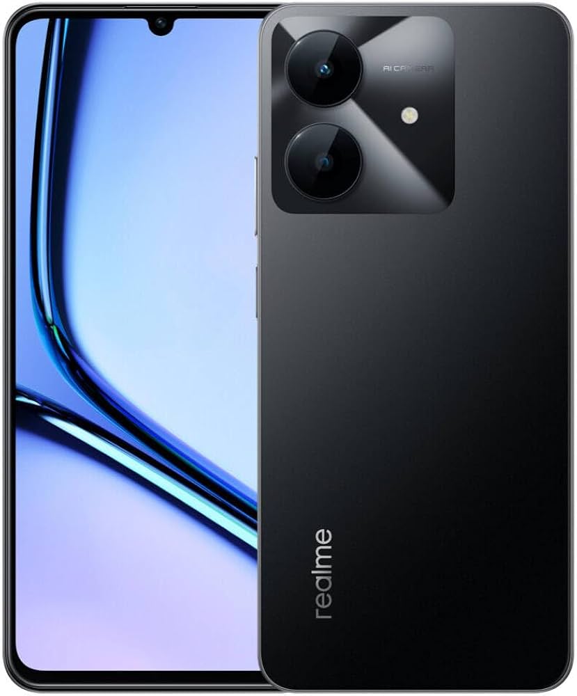 realme Note 60x 128GB 4GB Marble Black : Buy Online at Best Price