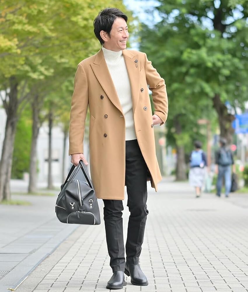 LARDINI ダブルブレスト チェスターコート 【公式通販】