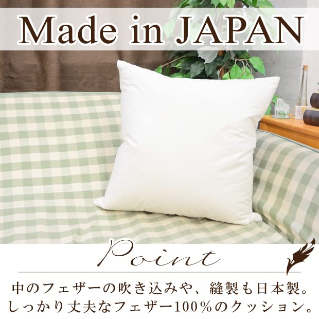 Amazon.co.jp: フェザー100％ ヌードクッション 日本製 クッション中身