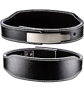 パワーベルト レバーアクション Lサイズ ワンタッチ可変式 本革 緑×艶