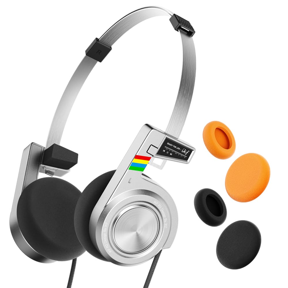 Amazon.com: iKF R3 Classic Retro Bluetooth Headphones, Foldable