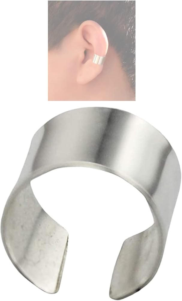 Amazon.com: Solid Sterling Silver Extra Wide Orbital Ear Cuff
