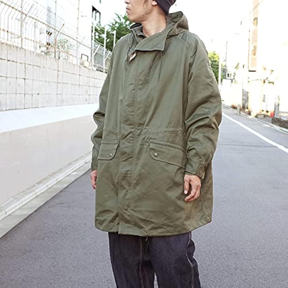 Amazon.co.jp: フランス軍 M-64パーカー ライナー付き オリーブ デッド