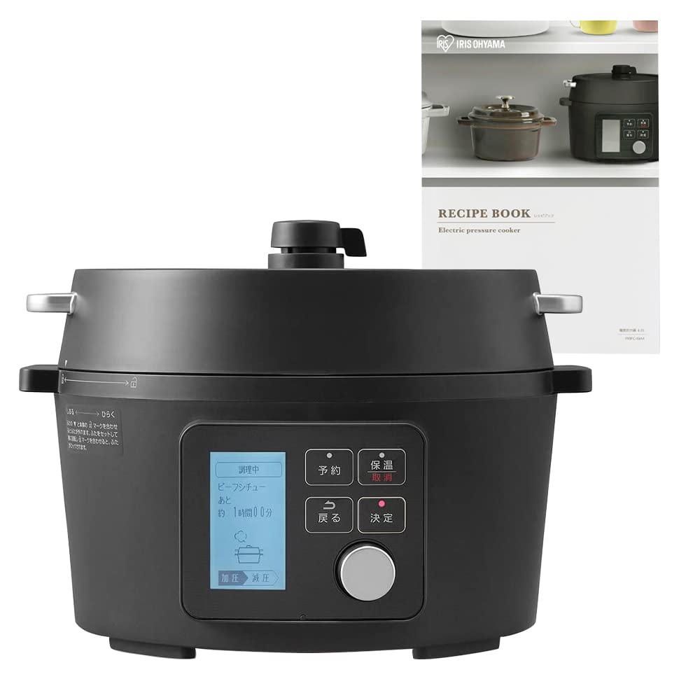 Amazon.co.jp: アイリスオーヤマ 電気圧力鍋 圧力鍋 4L 3~4人用 低温