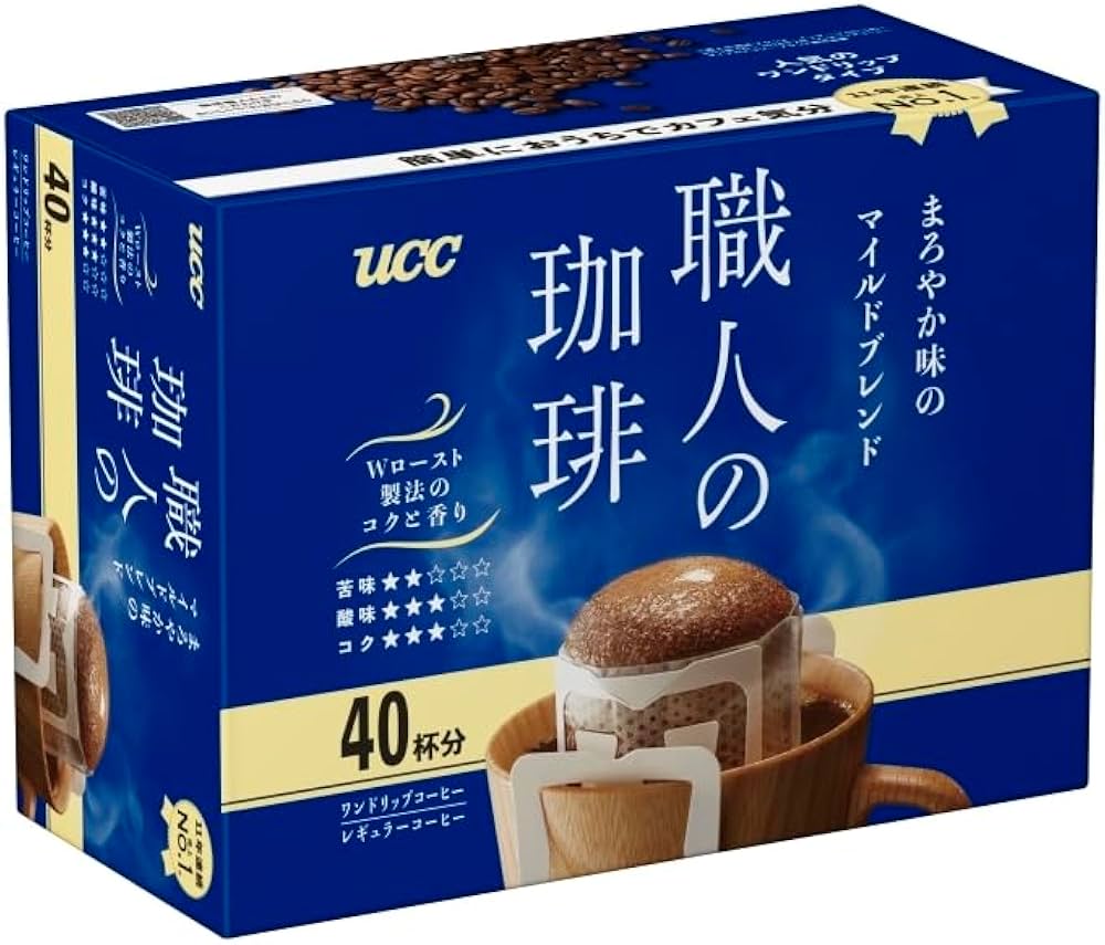 Amazon.co.jp: 職人の珈琲 UCC ドリップコーヒー まろやか味のマイルド