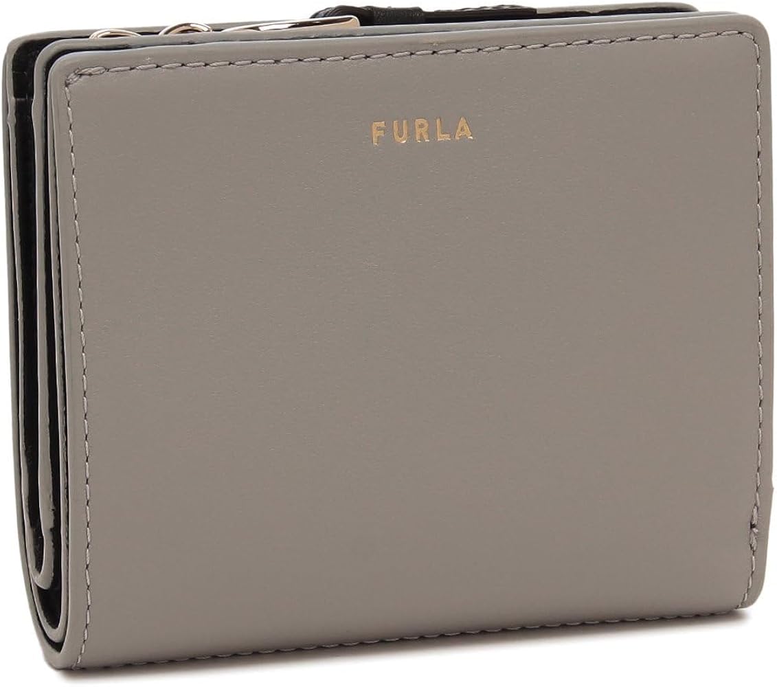 Amazon | [フルラ] 二つ折り財布 ヌヴォラ グレー ブラック レディース