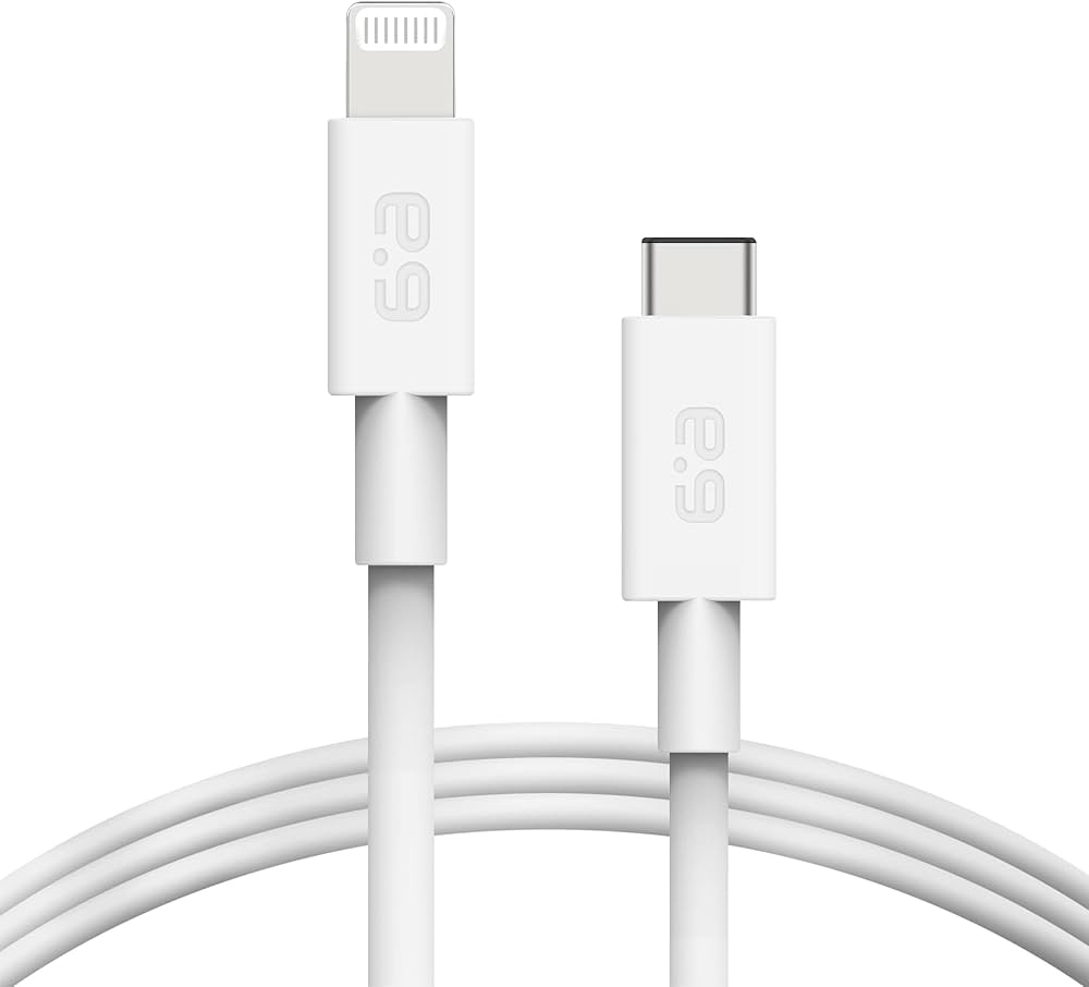 Amazon.com: PureGear USB C to Lightning Cable (3 ft, White), MFi