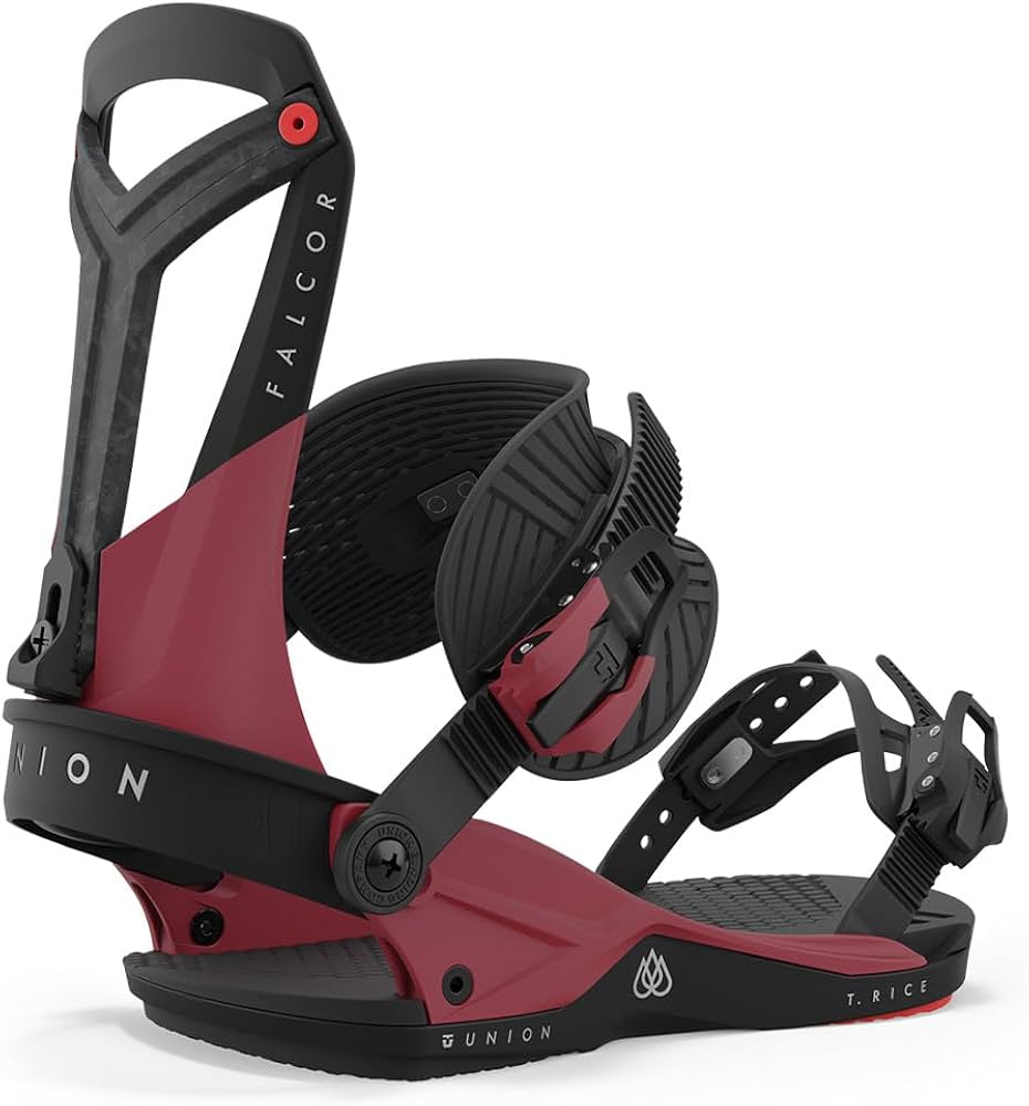 Amazon | Union Falcor メンズ スノーボードビンディング M レッド