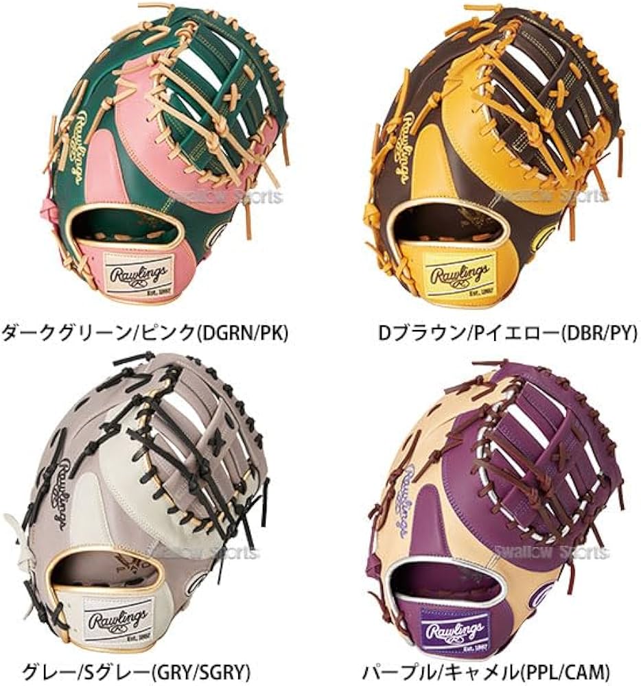 n*u様 新品 ローリングス 少年軟式用ファーストミット 右投用 キャメル