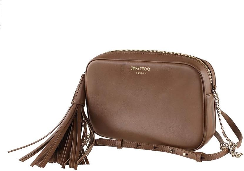 JIMMY CHOO ブラウンショルダーバッグ