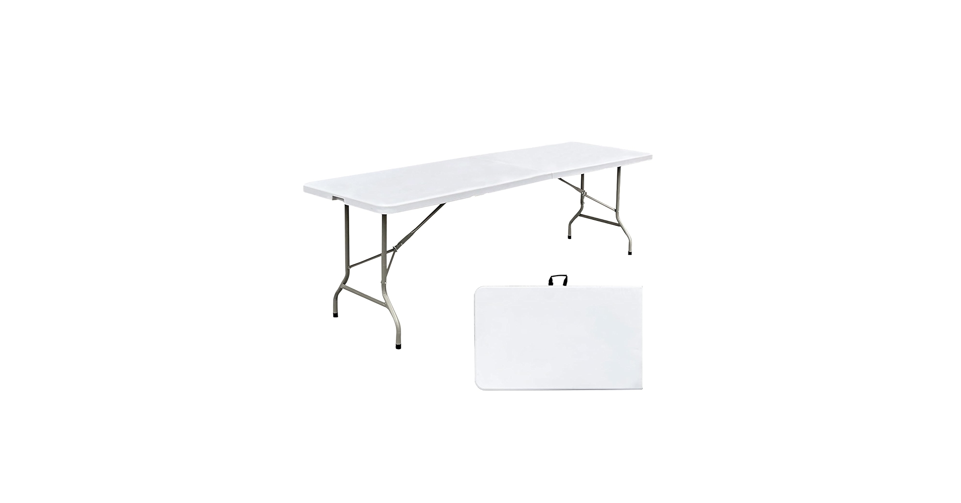 Amazon.com: JingPieCle 8ft Folding Table 96 inch, Heavy Duty 8