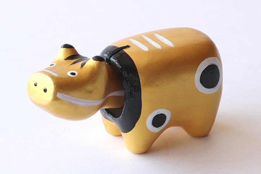 Amazon | 野沢民芸 カラフルべこ 金 | 民芸品 | おもちゃ
