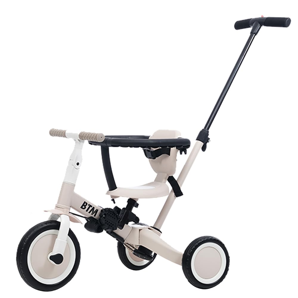 Amazon.co.jp: BTM 子供用三輪車 4in1 三輪車のりもの 押し棒付き 安全
