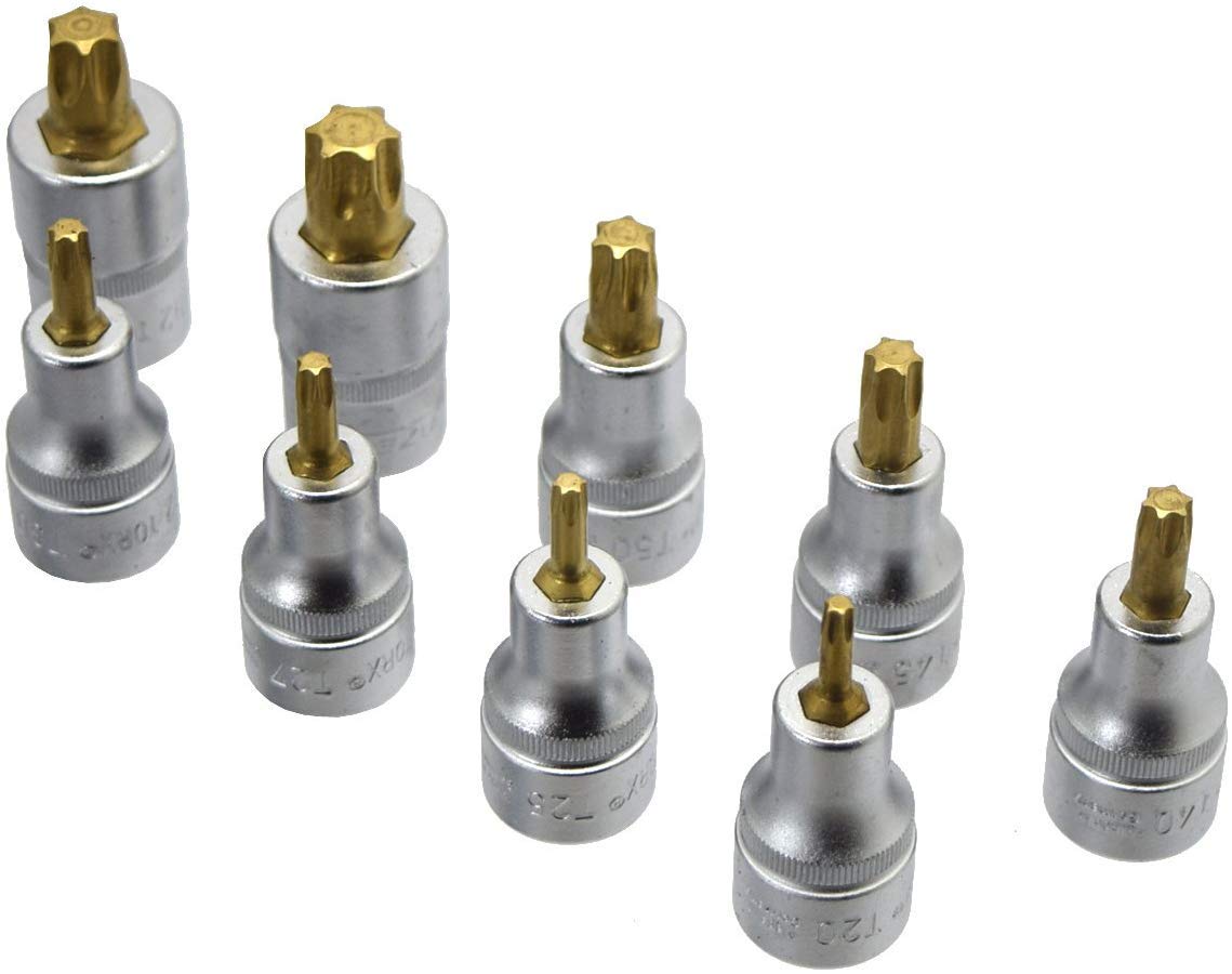 Amazon.co.jp: HAZET(ハゼット) 992/9 トルクスソケットセット TiN