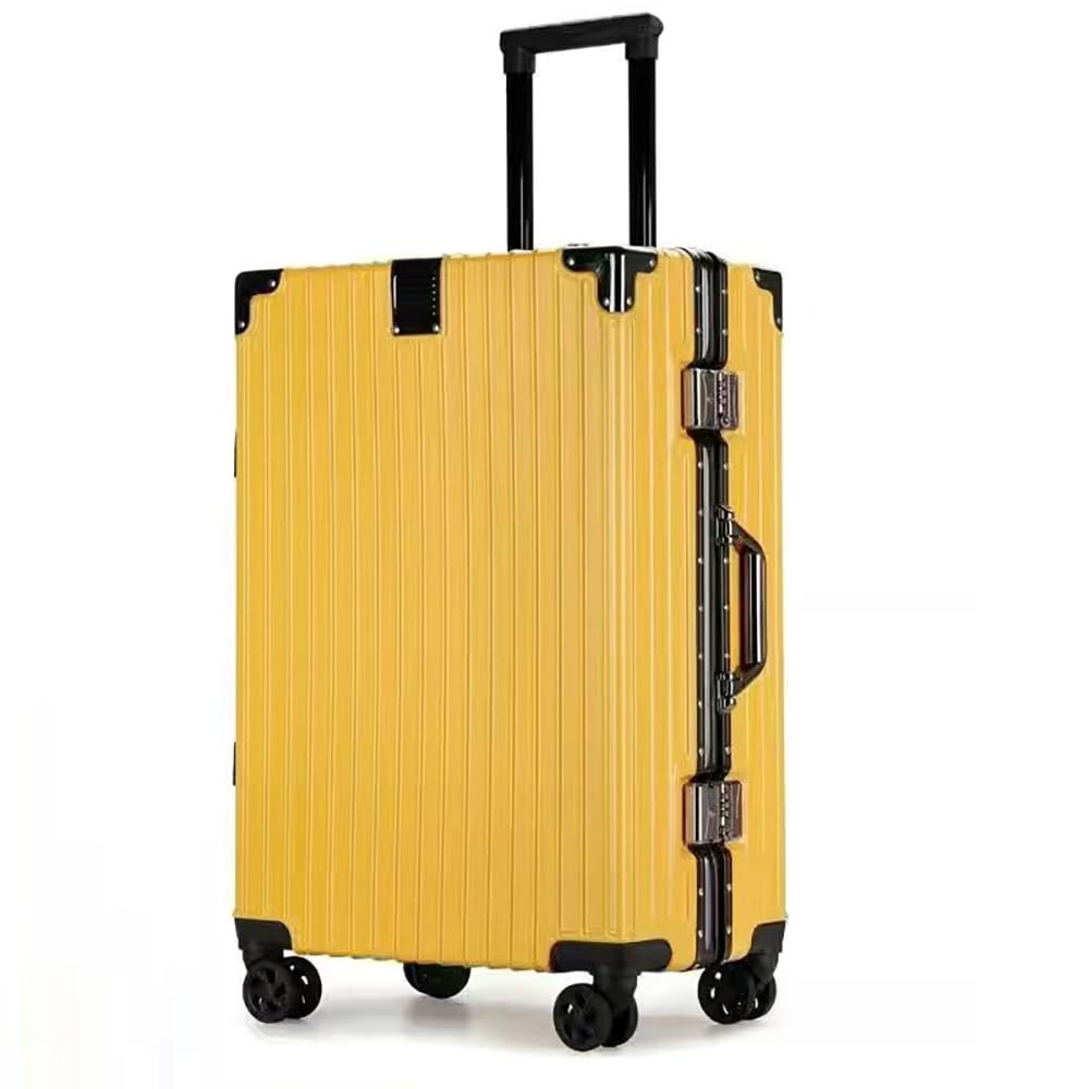 スーツケース キャリーケース 【L】イエロー 90L 拡張機能付 旅行