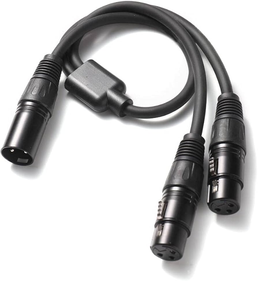 Amazon | XLR 分岐ケーブル 40cm (XLR オス - XLR メス×2) マイク