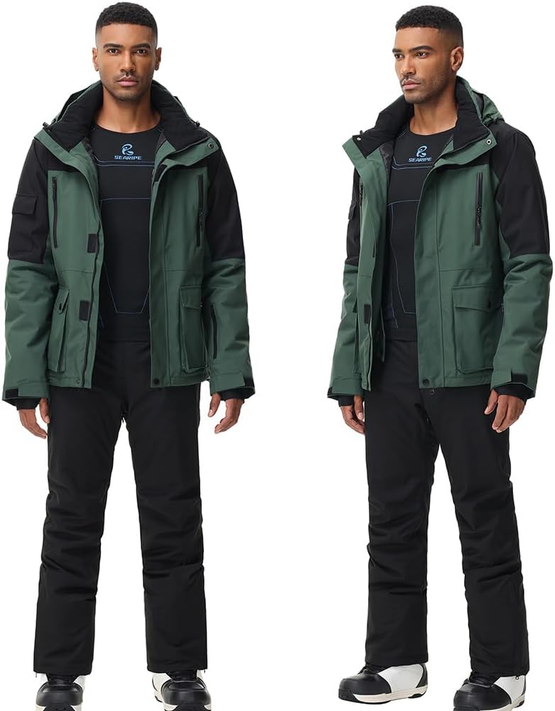 スキーウェア メンズ スノーボードウェア スノボウェア 上下セット PF