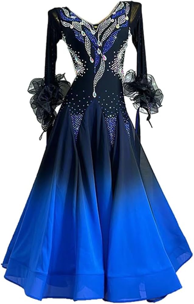 社交ダンスドレス 青 リメイク用 社交ダンスドレス 青 リメイク用