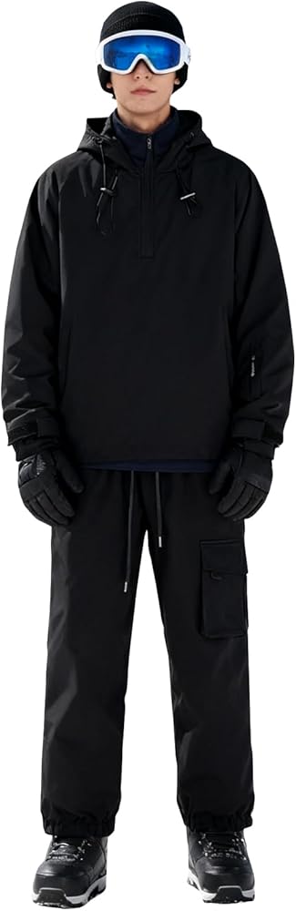 AiMike スノーボードウェア セットアップ S ベージュ Amazon.co.jp