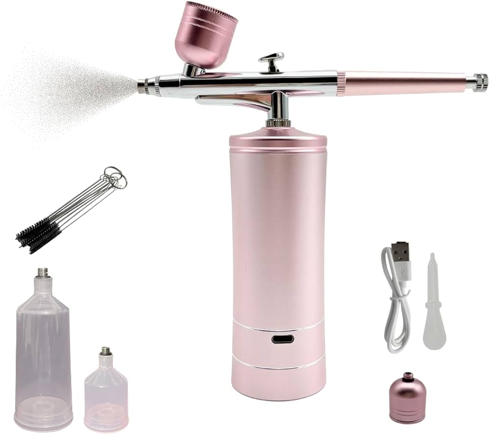 Amazon | コードレス エアブラシ スプレーガン 2段階圧力 27/23psi 0.3