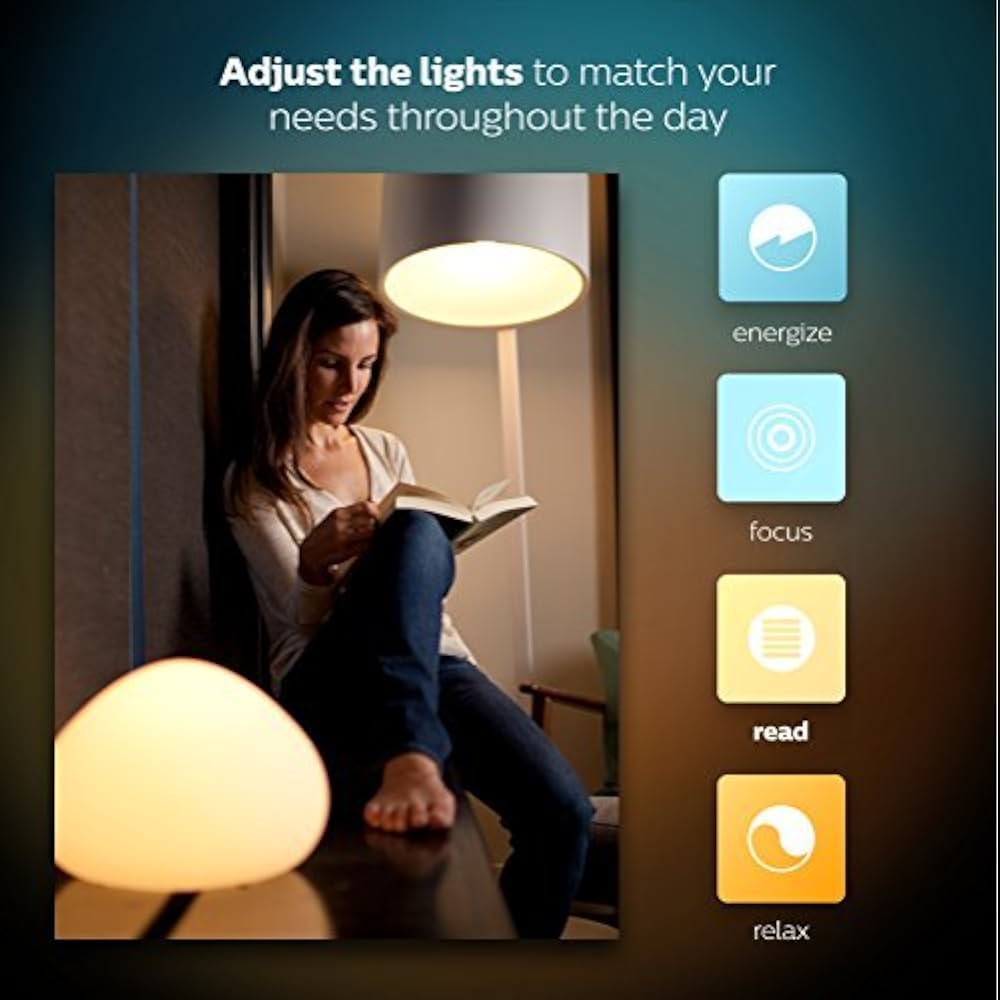 Amazon | Philips Hue White Ambiance 2 - Pack a19 60 W相当調光機能