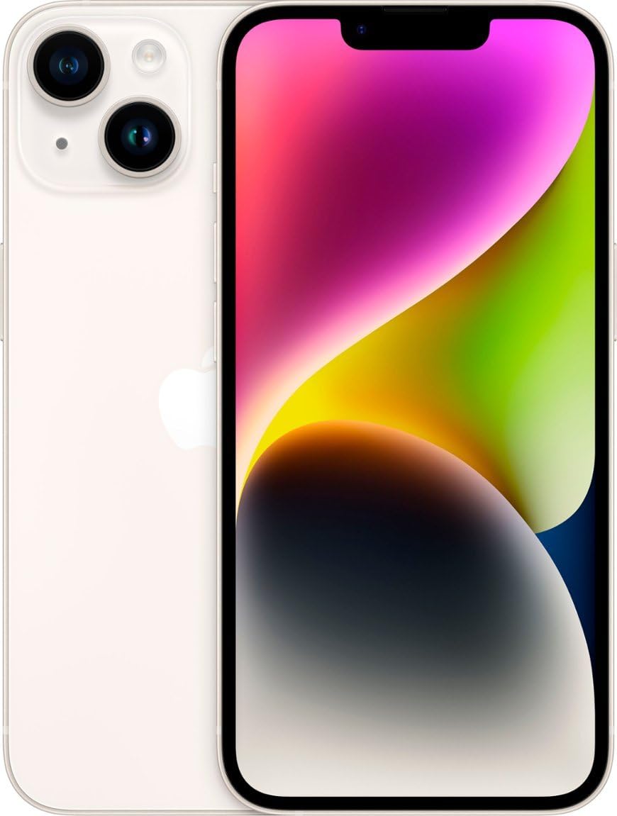 Apple iPhone 14, 256GB, (Product) Starlight - Unlocked (Renewed