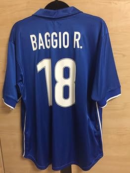 Amazon.co.jp: 1998年 W杯 イタリア代表ユニフォーム #18 バッジョ L